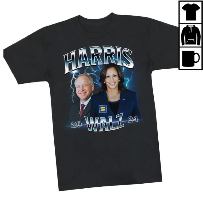 Original Human Rights Campaign Store Merch Harris Walz Vintage Shirt