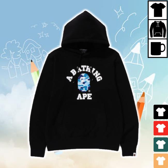 Trending Bape Merch Store Abc Camo College Organic Cotton Pullover Hoodie Sweatshirt Int Bape Shop