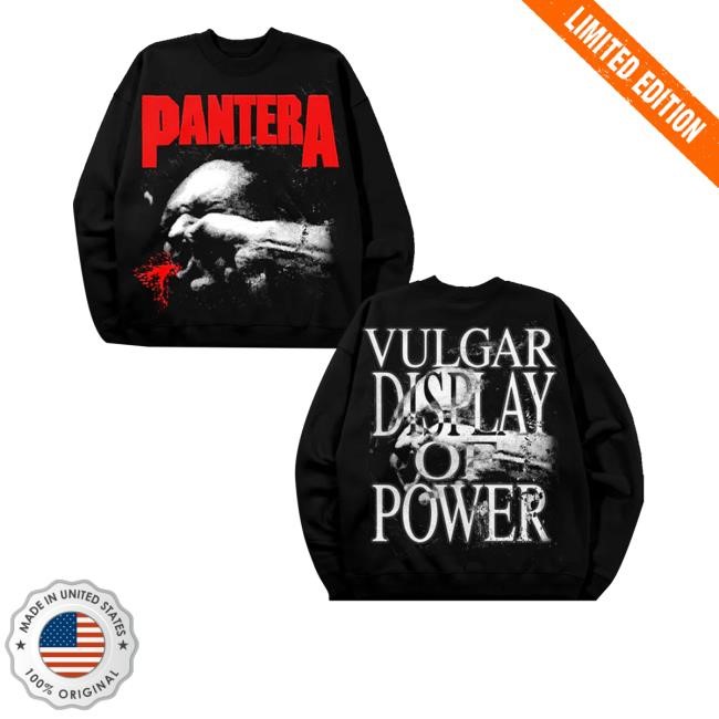 Pantera Merch Store Shop Vulgar Display Of Power Long Sleeve T Shirt
