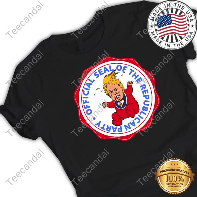 Ktygraphics Cartoonist Official Seal Of The Republican Party Trump Baby T-Shirt, Hoodie, Tank Top, Sweater And Long Sleeve T-Shirt