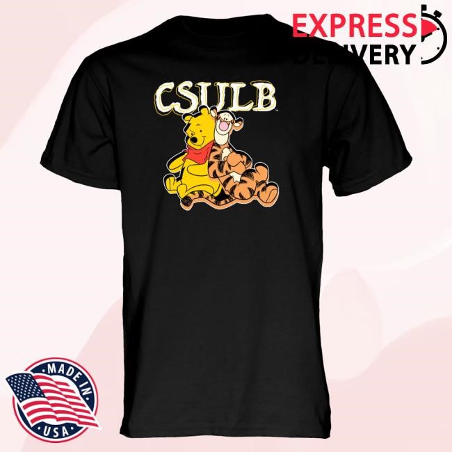 Long Beach State Merch Csulb Tigger Pooh Tee Shirt