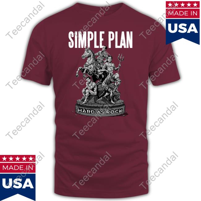 Simple Plan Store Simple Plan Hard As Rock New Shirt