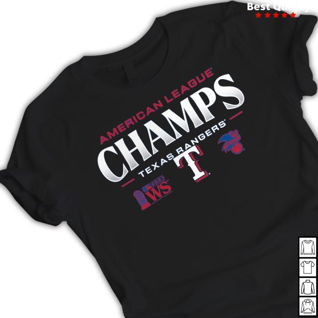 Texas Rangers Fanatics Branded 2023 American League Champions Roster Hoodie