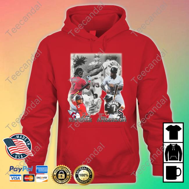 Down Goes Anderson Jose Ramirez Vs Tim Anderson Shirts