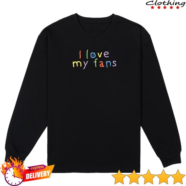 Official Tommyinnit Store Merch I Love My Fans Hooded Sweatshirt