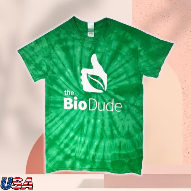 Original The Bio Dude Merch Store Bio Dude Tie Dye T-Shirt - Dark Green Thebiodude Shop