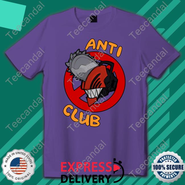 Japanese Chain Saw Man Anti Club Tees Lavelis