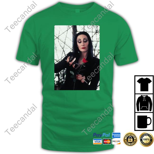 Addams Family Morticia Movie Tee Shirt Morticia Addams Anjelica Huston T Shirts