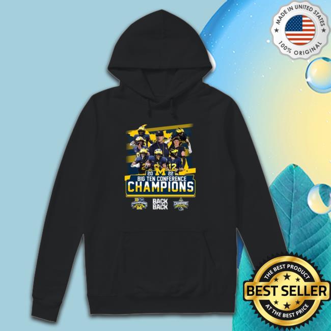 Michigan Wolverines 2022 Big Ten Conference Champions Back2back Tee Shirt