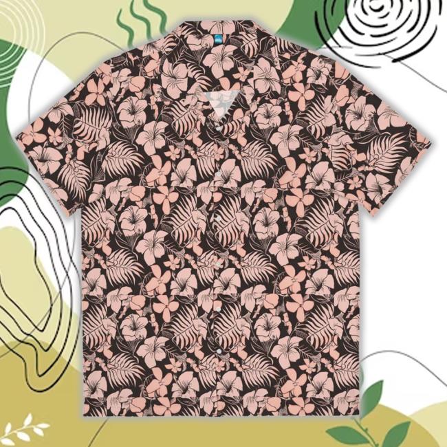Tropicalseasclothing Merch Pink Floral Hawaiian Hoodie