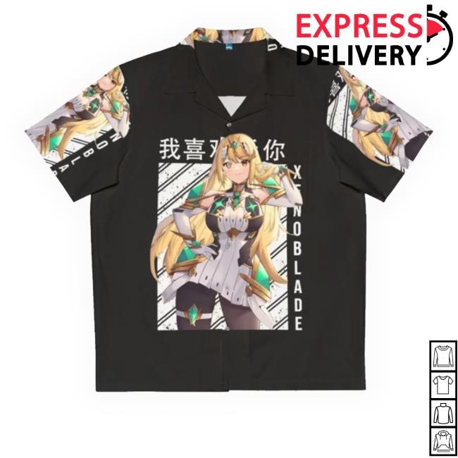 Nerdoutloudpod Shop Merch Xenoblade Chronicles Inspired Hawaiian Tee
