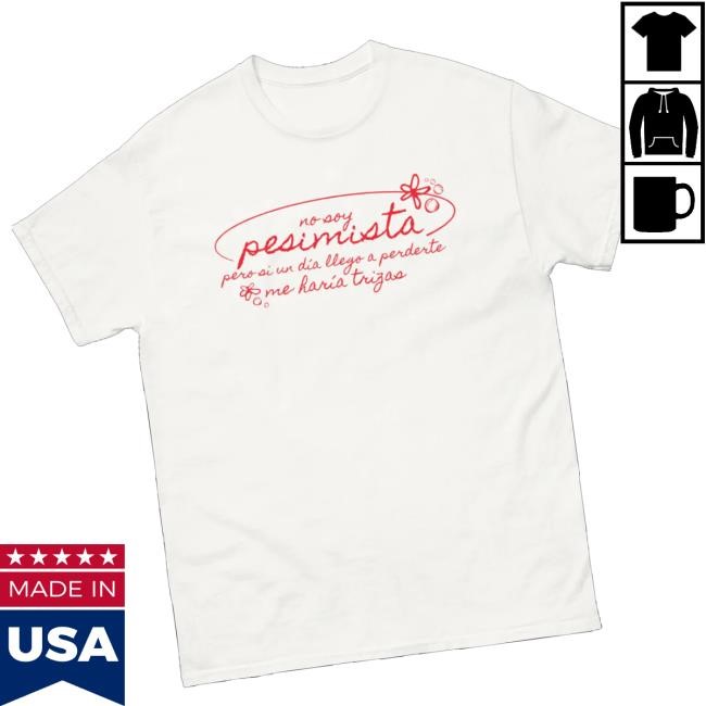Official Joaquin Amusica Merch Store Pesimista White Hooded Sweatshirt
