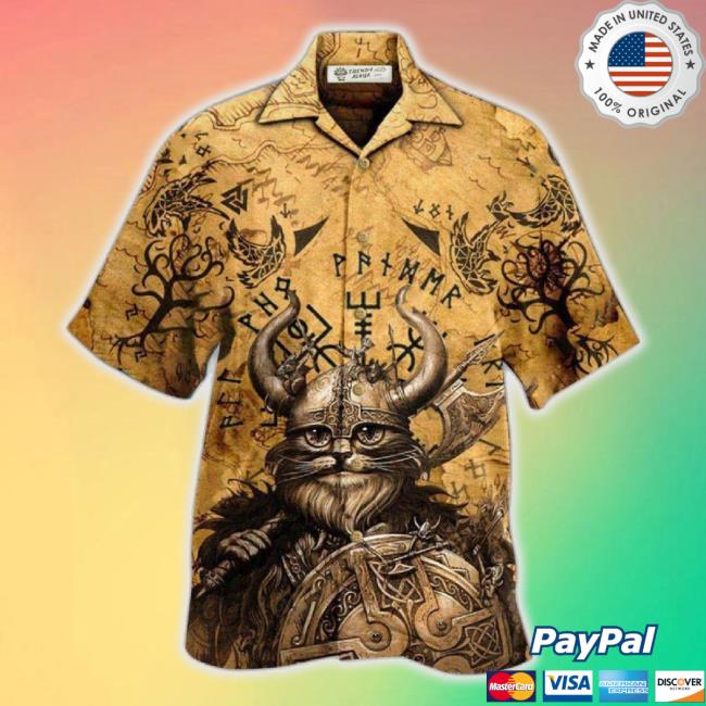 Viking Good Meows Go To Heaven Bad Meows Go To Valhalla Hawaiian Shirt – Trendy Aloha