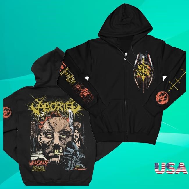 Official Indiemerchstore Merch Aborted Verderf Zip T-Shirt