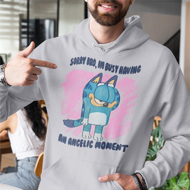 Jmcgg Sorry Bro Im Busy Having An Angelic Moment Shirt Justin