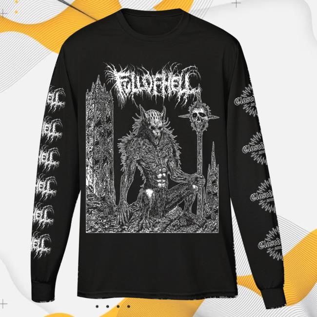 Holy Mountain Printing Store Full Of Hell Wolf Man Hoodie