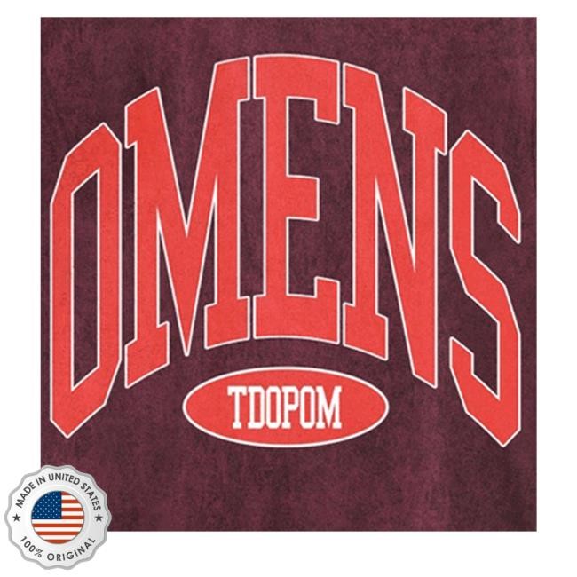 Official Bad Omens Store Omens Tdopom Varsity Tie Dye Long Sleeved T-Shirt