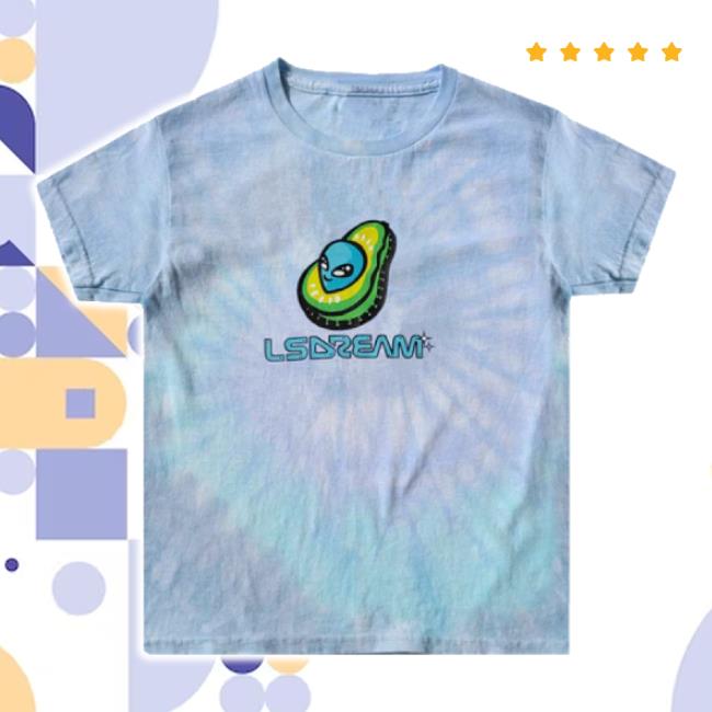 Trending Lsdream Music Merch Store Lsdream - Kids Avocado Tie Dye Hoodie Sweatshirt Lsdreammusic Shop