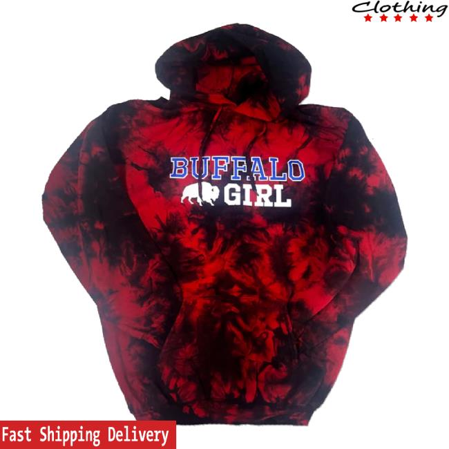 Trending 716 Merch Store Buffalo Girl - Crystal Red Tie Dye T-Shirt Store716 Shop