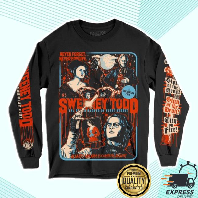 Trending Sweeney Todd Shirt Halftonehorror Shop