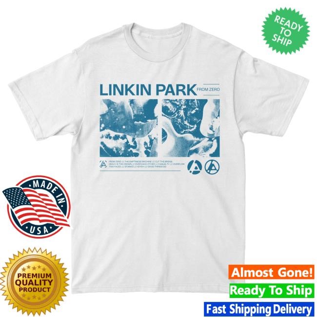 Official Linkin Park Merch From Zero Tracks White T-Shirt