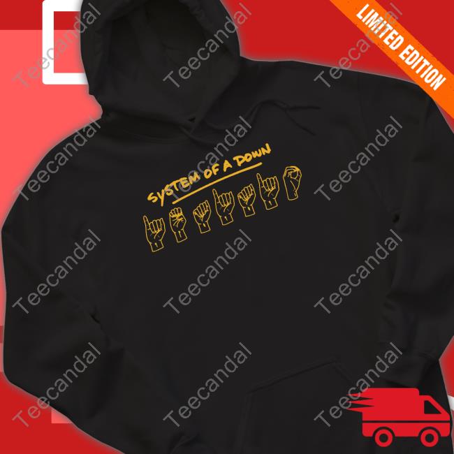 Systemofadown System Of A Down Sign Language Tee Shirt