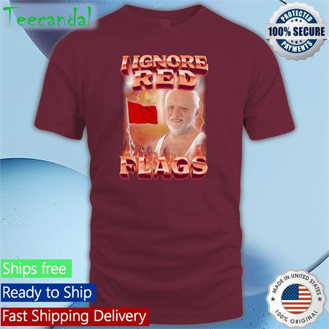Swag Stimulus I Ignore Red Flags Tee Shirt Black