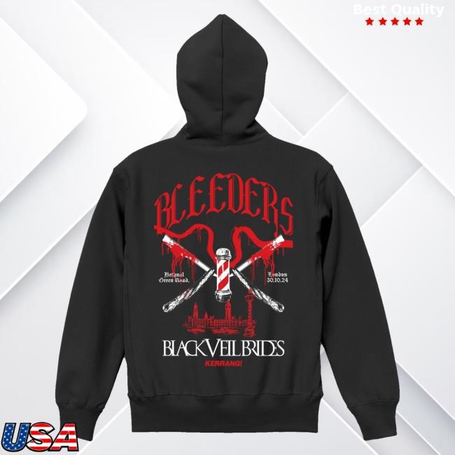 Kerrang Store Merch Shop Black Veil Brides X Kerrang! London Tee Shirt