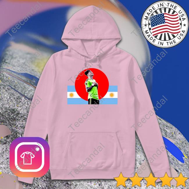Garnacho Argentina Long Sleeve T Shirt Red Manc Designs Merch