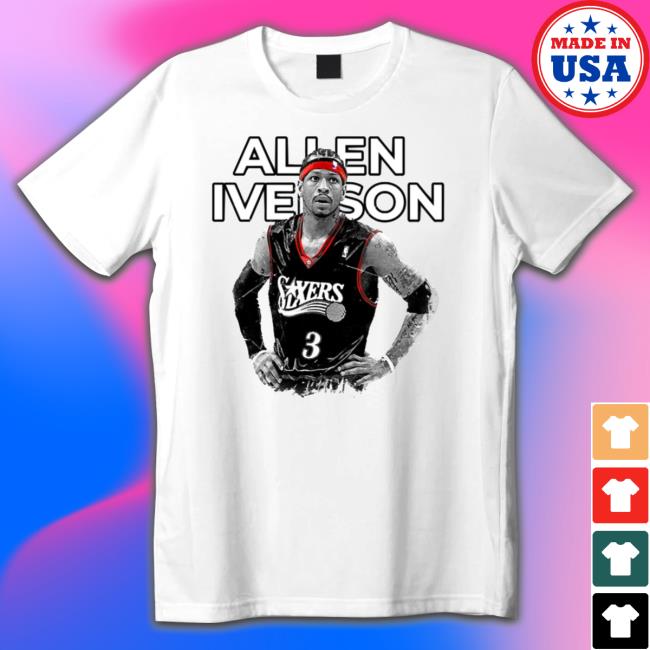 Official The Sixers Legend Basketball Allen Iverson Unisex Tee Shirt