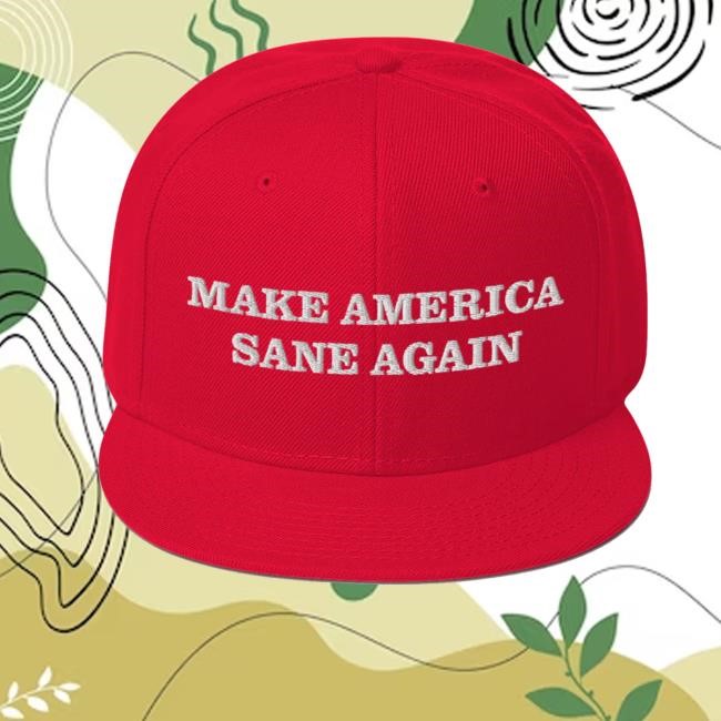 Thepoliticalmixster Merch Make America Sane Again Twill Cap
