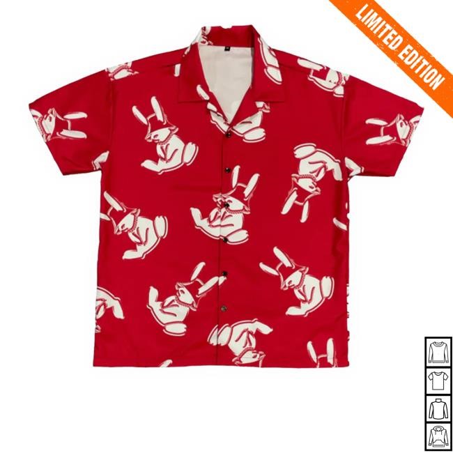Ek Collection Bunny Signature Red T Shirts