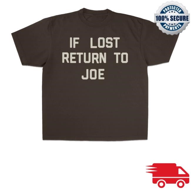 Joe Jonas Merch Shop Store Official If Lost Return To Joe Tee Shirt