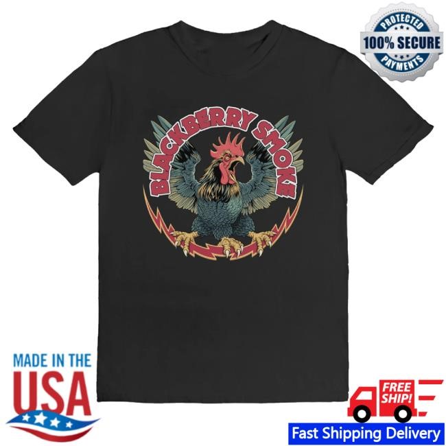 Trending Blackberry Smoke Merch Lightning Rooster Shirt