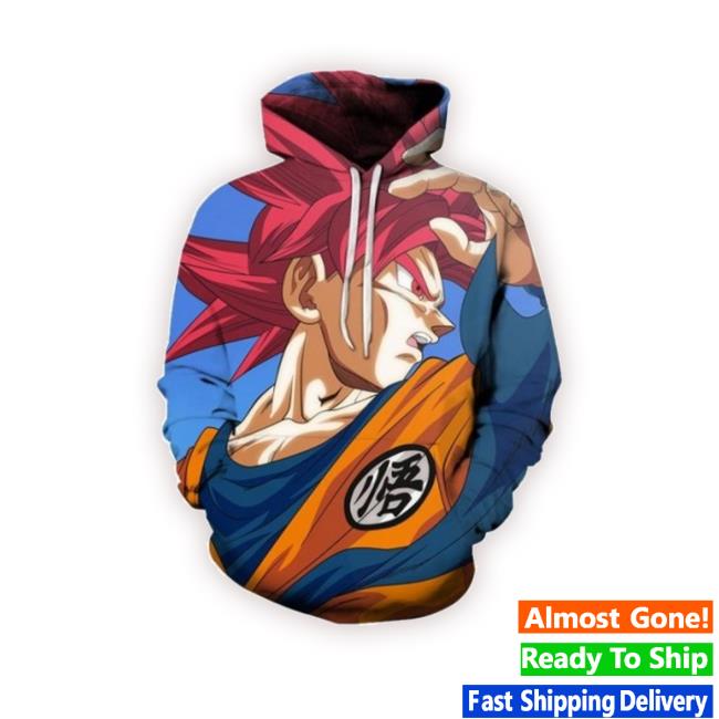Official Dragon Ball Look Obliquely 3D Printed Hoodie Zipper Crewneck Sweatshirt