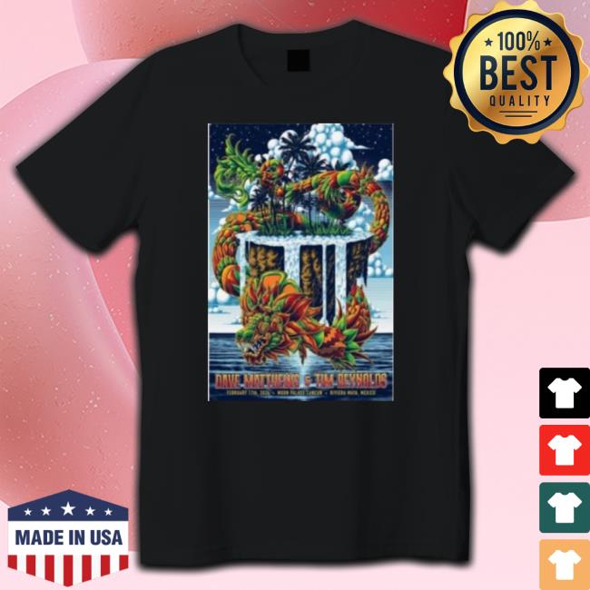 Original Dave Matthews & Tim Reynolds February 17, 2024 Concert Cancún, Mexico Poster Unisex Sweatshirt