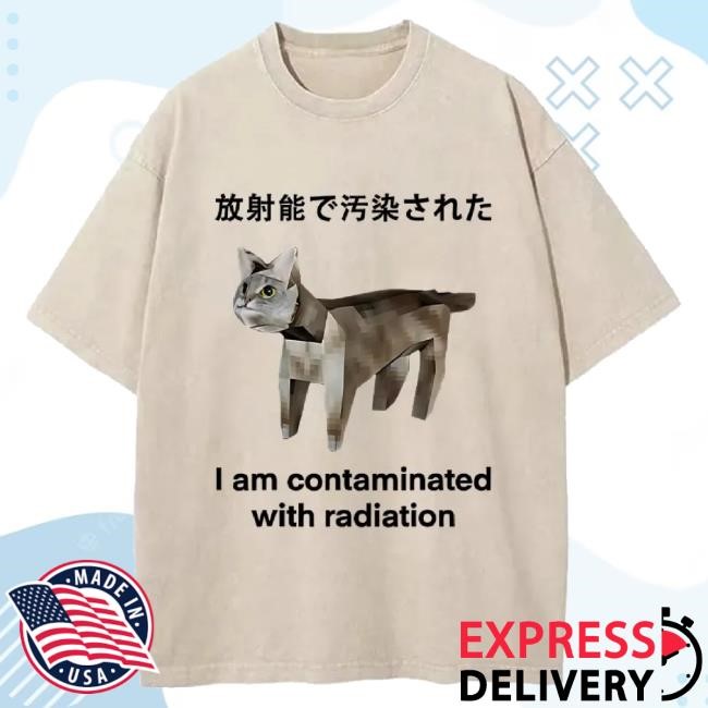 Trending Tokyo-Tiger Merch Tokyo-Tiger Cat Contaminated By Radiation Washed Tee