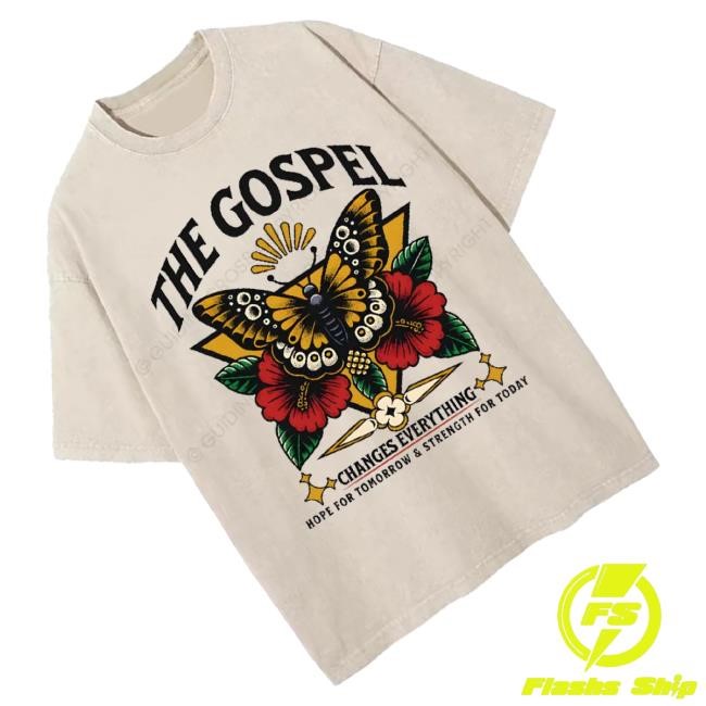 Guiding Cross Merch The Gospel Christian Washed Tee Shirt