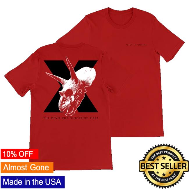 Aliceinchains Shop X Dinosaur Red Long Sleeve T-Shirt