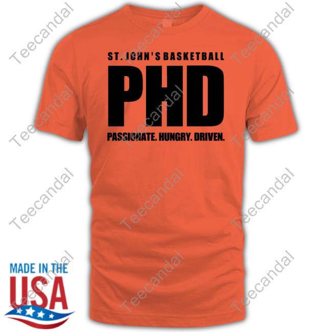 St John's Basketball Phd Passionate Hungry Driven Tank Top