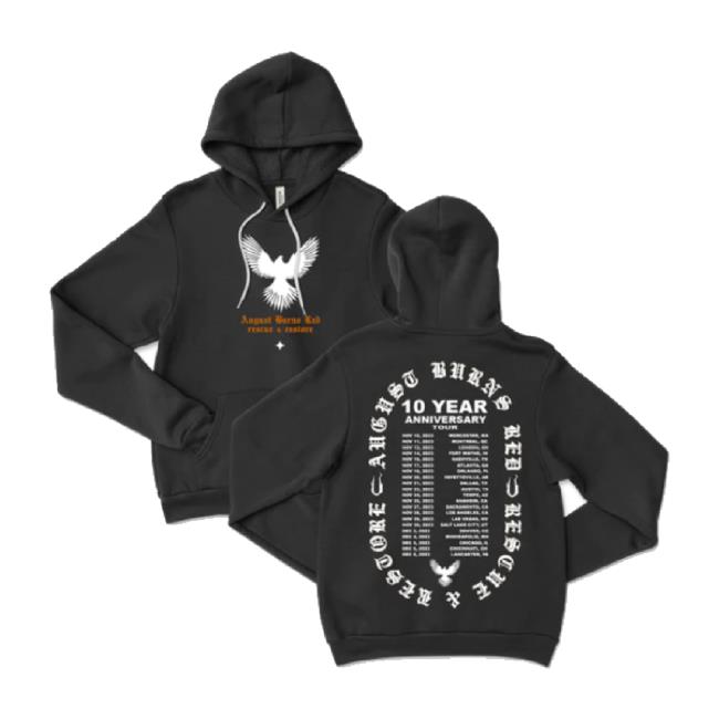 Trending August Burns Redtour Merch Store Rescue & Restore 10 Year Tour Hoodie Augustburnsredtourmerch Shop