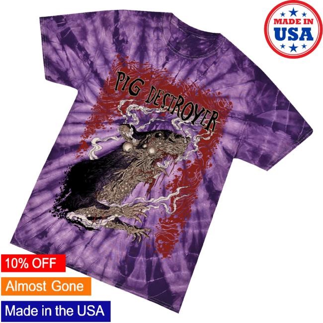 Holy Mountain Printing Merch Pig Destroyer Rat Tie Dye New Shirt