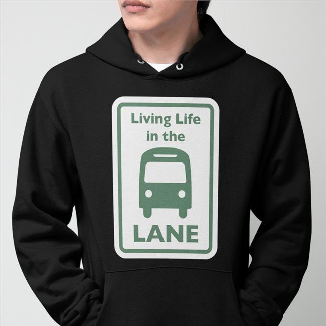 Vitally Trivial Living Life In The Lane Long Sleeve Tee Shirt Green