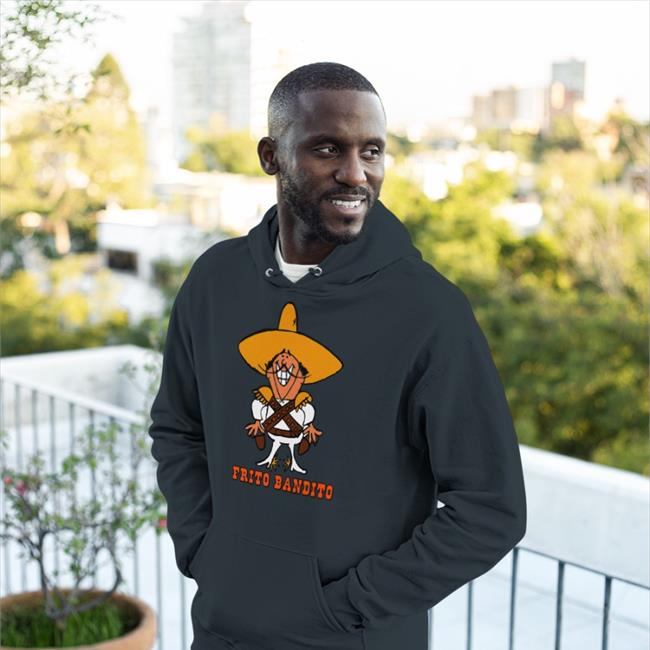 James Sowa Wearing Frito Bandito Hoodie