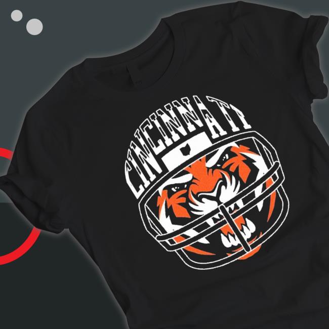 Angry Cincy Helmet Hoodie Angry Cincy Helmet Long Sleeve Shirt