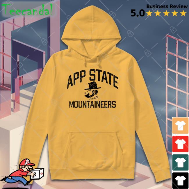 Appalachian State University Mountaineers Asu Retro Distressed Logo Shirt