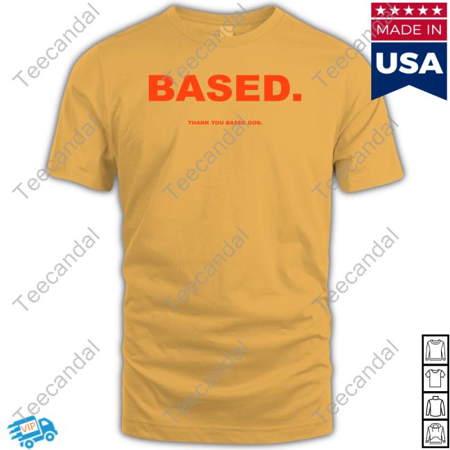 Yellow Based Thank You Based God Hoodie