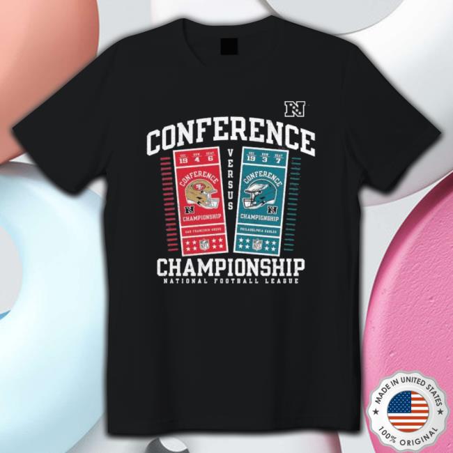 Philadelphia Eagles Vs. San Francisco 49Ers 2022-2023 Conference Championship T-Shirt