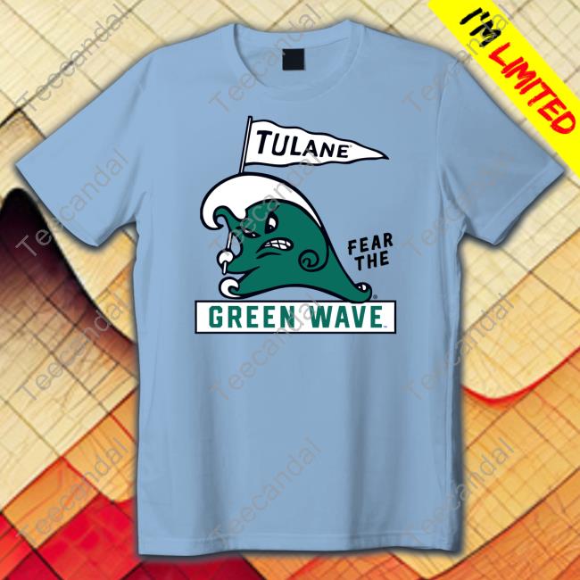 Tulaneathletics Tulane Fear The Green Wave Homefield Merch Hoodie