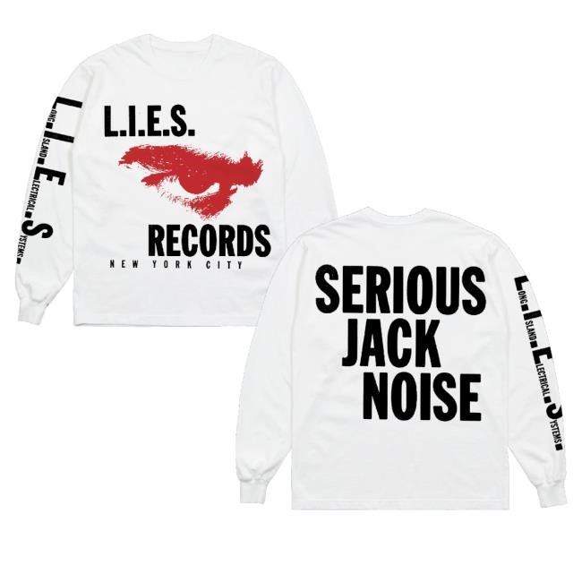 Official L.I.E.S. Records Merch L.I.E.S. Serious Jack Noise T-Shirt White